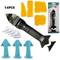 14pcs Professional Caulk Tool Kit Sealant Scraper And Trowel Silicone Sealant Finishing Tool